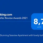 New Stunning Seaview Apartment With Lovely Balcony