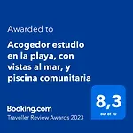 Acogedor Estudio En La Playa, Con Vistas Al Mar, Y Piscina Comunitaria