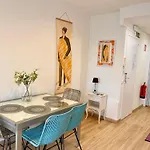 Seaside Apartment In Sitges Steps From Beaches With Private Patio