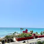 Sea Front Apartment With Large Terrace In Benalbeach