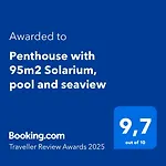 Penthouse With 95M2 Solarium, Pool And Seaview Thehavenescape